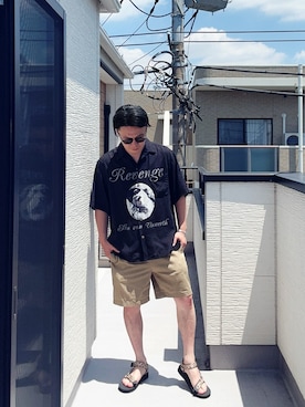 「WACKO MARIA（ワコマリア）のアイテム」を使った、（asatomoz）さん（メンズ・170cm）の夏コーディネート