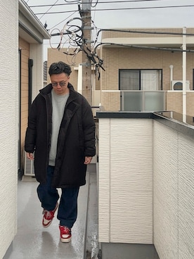 「アイテム（サングラス）」を使った、（asatomoz）さん（メンズ・170cm）の冬コーディネート