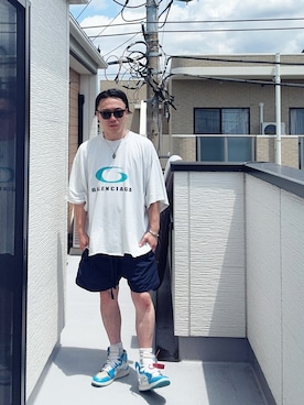 「off white（オフホワイト）のアイテム」を使った、（asatomoz）さん（メンズ・170cm）の夏コーディネート