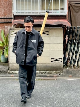 「アイテム（スウェット）」を使った、（asatomoz）さん（メンズ・170cm・40代）の冬コーディネート