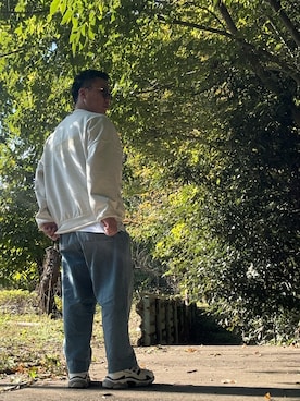 「アイテム（スウェット）」を使った、（asatomoz）さん（メンズ・170cm・40代）の秋コーディネート