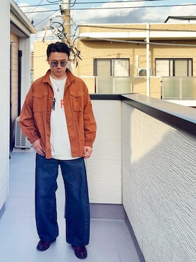 「Clarks（クラークス）のアイテム」を使った、（asatomoz）さん（メンズ・170cm）の春コーディネート