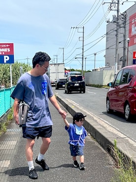 「アイテム（トップス）」を使った、（asatomoz）さん（メンズ・170cm・40代）の夏コーディネート