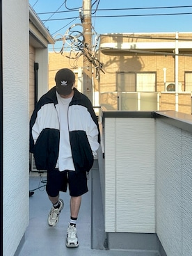 「アイテム（スウェットパンツ）」を使った、（asatomoz）さん（メンズ・170cm）の秋コーディネート