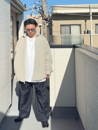 「FOG ESSENTIALS（エフオージーエッセンシャルズ）のFILLED SHIRT JACKET（その他アウター）」を使った、（asatomoz）さん（メンズ・170cm）の春コーディネート