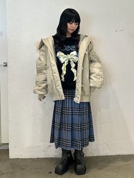 「アイテム（ジャケット/アウター）」を使った、ALICEさん（レディース・152cm・20代）の秋コーディネート