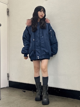 「jouetie（ジュエティ）のアイテム（ブーツ）」を使った、ALICEさん（レディース・152cm）の秋コーディネート