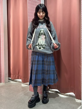 「jouetie（ジュエティ）のアイテム（スニーカー）」を使った、ALICEさん（レディース・152cm）の秋コーディネート