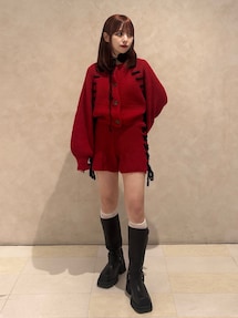 美品✦ジュンアンドロペ他✦ニット＋スカート＋ハイソックス＋バイザーセットアップ 美品✦ジュンアンドロペ他✦ニット＋スカート＋ハイソックス＋