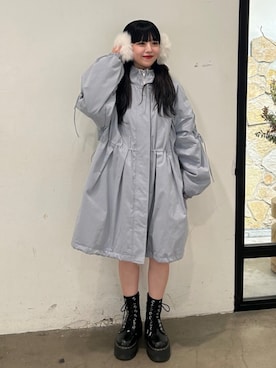 「アイテム（その他アウター、ブルー系）」を使った、ALICEさん（レディース・152cm）の夏コーディネート