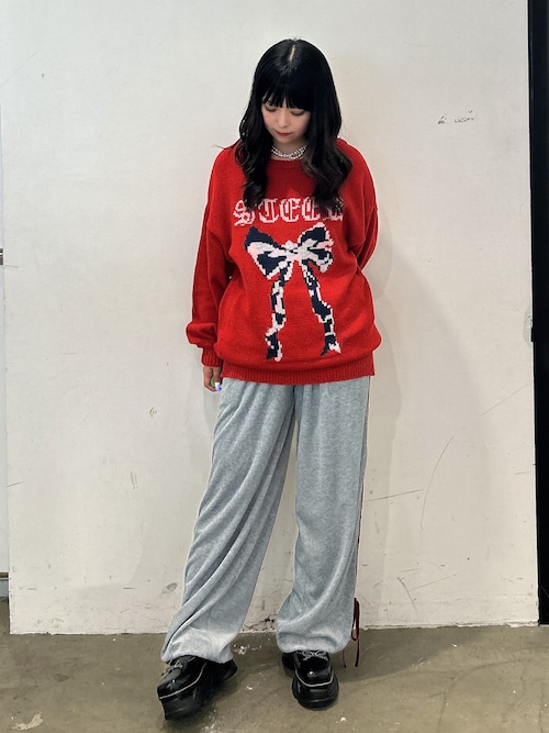 ベロアラインパンツ【セットアップ対応】（その他パンツ）｜jouetie