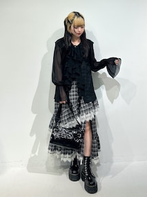 ラッフルフリルシアーシャツ｜ジュエティ（jouetie）公式通販｜RUNWAY 