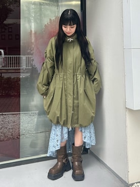 「アイテム（その他アウター、ベージュ系）」を使った、ALICEさん（レディース・152cm）の夏コーディネート