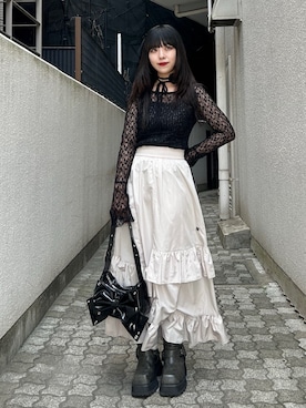 「アイテム（スカート）」を使った、ALICEさん（レディース・152cm・20代）の夏コーディネート