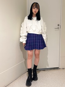 FRUITSZIPPER仲川瑠夏】リボンプリーツスカート｜ジュエティ（jouetie