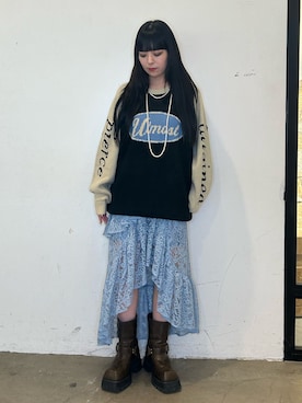 「アイテム（アクセサリー）」を使った、ALICEさん（レディース・152cm）の夏コーディネート