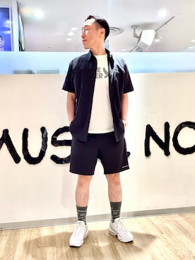 「Eddie Bauer（エディーバウアー）のアイテム（Tシャツ/カットソー）」を使った、ebtakatukiさん（メンズ・176cm）の夏コーディネート