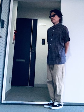 「アイテム（トップス）」を使った、けいいちさん（メンズ・170cm・50代）の秋コーディネート