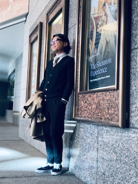 「アイテム（フォーマルスーツ/小物）」を使った、けいいちさん（メンズ・170cm）の冬コーディネート