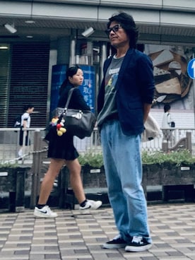 「アイテム（トップス）」を使った、けいいちさん（メンズ・170cm・50代）の秋コーディネート