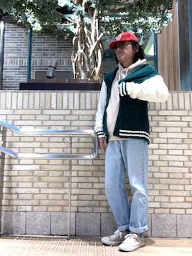 「アイテム（デニムパンツ）」を使った、けいいちさん（メンズ・170cm・50代）の冬コーディネート