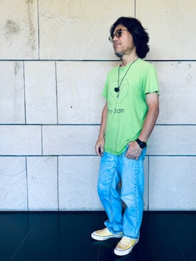 「アイテム（スニーカー）」を使った、けいいちさん（メンズ・170cm・50代）の夏コーディネート