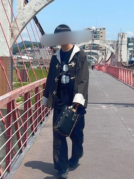 「DAIRIKU（ダイリク）のアイテム（パンツ）」を使った、たまんさん（メンズ・173cm）の春コーディネート