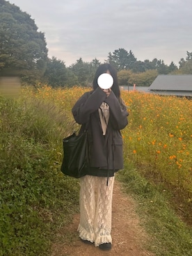 「VACANCY（ヴァカンシー）のアイテム」を使った、しろいごはんさん（レディース・155cm）の秋コーディネート