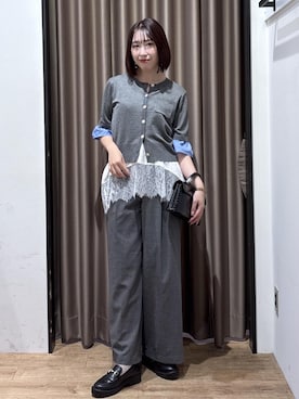 「VIS（ビス）のアイテム（パンツ）」を使った、eminaさん（レディース・165cm）の夏コーディネート