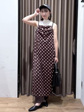 「VIS（ビス）のアイテム（パンツ）」を使った、eminaさん（レディース・165cm）の夏コーディネート