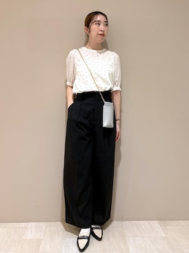 「チェーンバッグ」｜eminaさん（レディース・165cm・20代）の春コーディネート