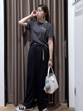 「VIS（ビス）のアイテム（アクセサリー）」を使った、eminaさん（レディース・165cm）の夏コーディネート