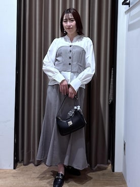 「VIS（ビス）のアイテム」を使った、eminaさん（レディース・165cm）の春コーディネート