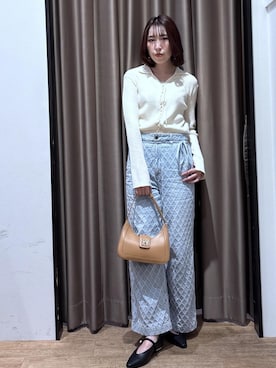 「VIS（ビス）のアイテム（バッグ）」を使った、eminaさん（レディース・165cm）の春コーディネート