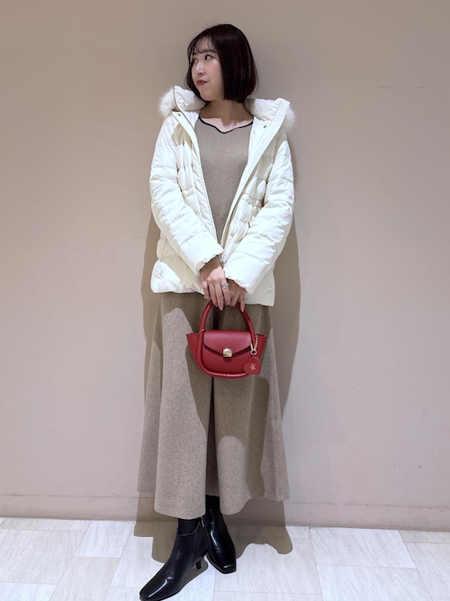 ハートネックニットワンピース（ワンピース）｜ROPE' PICNIC（ロペ