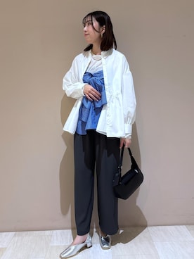 「フェスコーデ」｜「アイテム（パンプス）」を使った、eminaさん（レディース・165cm）の春コーディネート