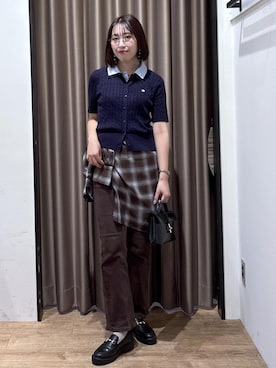 「VIS（ビス）のアイテム（パンツ）」を使った、eminaさん（レディース・165cm）の夏コーディネート