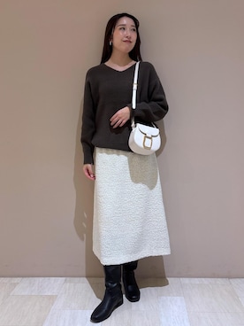eminaさん（レディース・165cm）の冬コーディネート