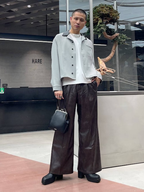 HARE MINIシャークハイソールブーツ HARE ブーツ MINIシャークハイソールブーツ(HARE) メンズ