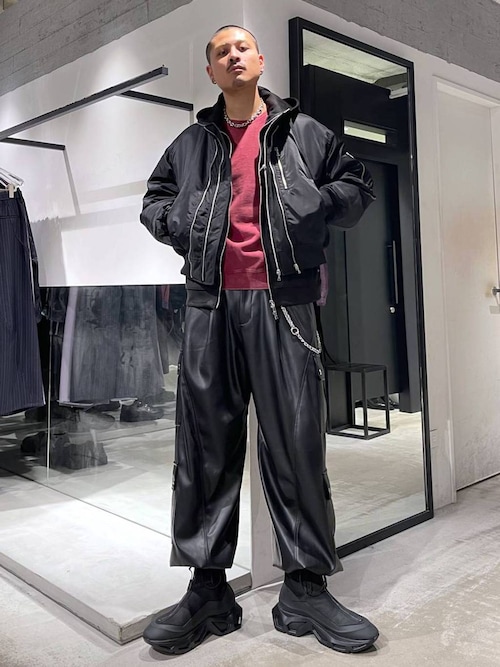 セール】【SET UP対応】LUXEレザーカーゴパンツ(HARE)（カーゴパンツ