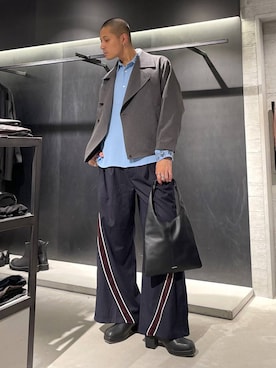 「HARE（ハレ）のアイテム（ブルゾン）」を使った、はのやんさん（メンズ・182cm）の秋コーディネート