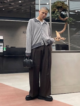 「アイテム（ボストンバッグ）」を使った、はのやんさん（メンズ・182cm）の秋コーディネート