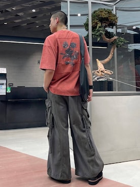 「HARE（ハレ）のアイテム」を使った、はのやんさん（メンズ・182cm）の夏コーディネート