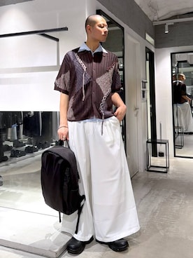 「HARE（ハレ）のアイテム」を使った、はのやんさん（メンズ・182cm）の春コーディネート