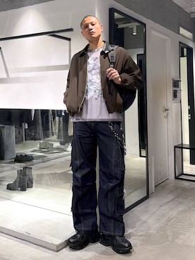 「HARE（ハレ）のアイテム（財布/小物）」を使った、はのやんさん（メンズ・182cm）の春コーディネート