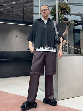 はのやんさん（メンズ・182cm）の春コーディネート