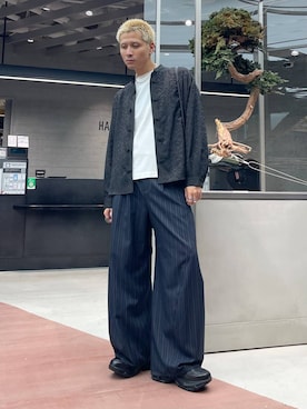 「HARE（ハレ）のアイテム（スニーカー）」を使った、はのやんさん（メンズ・182cm）の秋コーディネート