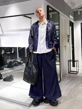 「HARE（ハレ）のアイテム（ブルゾン）」を使った、はのやんさん（メンズ・182cm）の春コーディネート