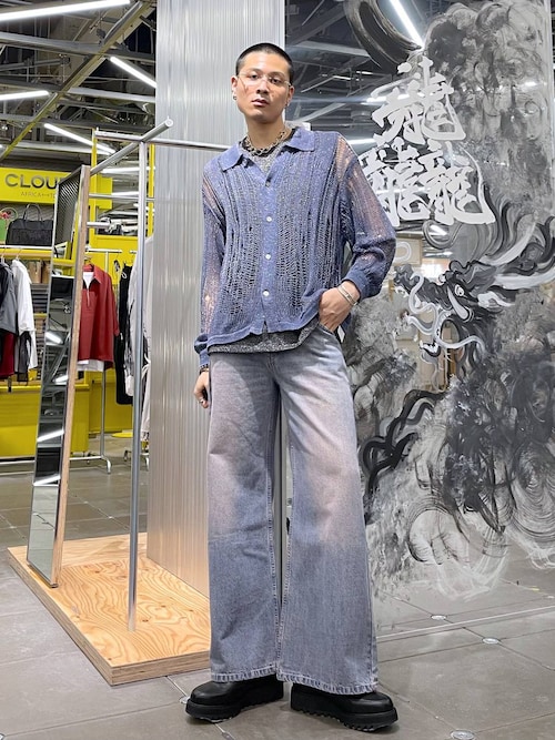 HAREラフォーレ原宿はのやんさんのデニムパンツを使ったコーディネート