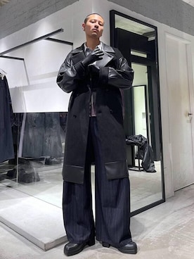 「アイテム（手袋）」を使った、はのやんさん（メンズ・182cm）の冬コーディネート